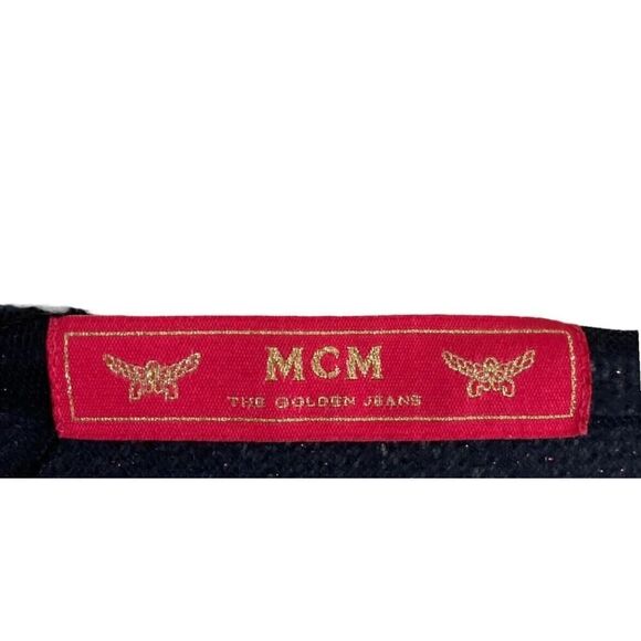 MCM Michael Cromer Munich Mohair Blend Metallic Cardigan Luxury Designer US S - Picture 12 of 16